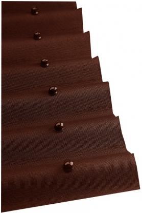 Ондулин Лист кровельный волнистый коричневый