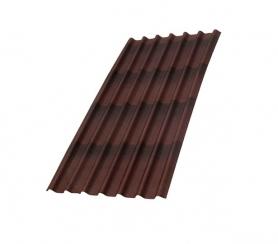 Черепица Ондулин Коричневая 1950х960мм