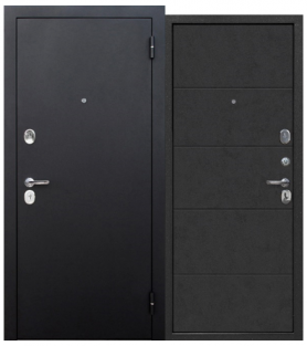 7,5 см Гарда Букле Черный бетон графит